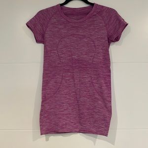 Lululemon purple short sleeve shirt